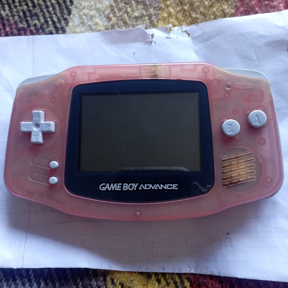 Game boy advance console